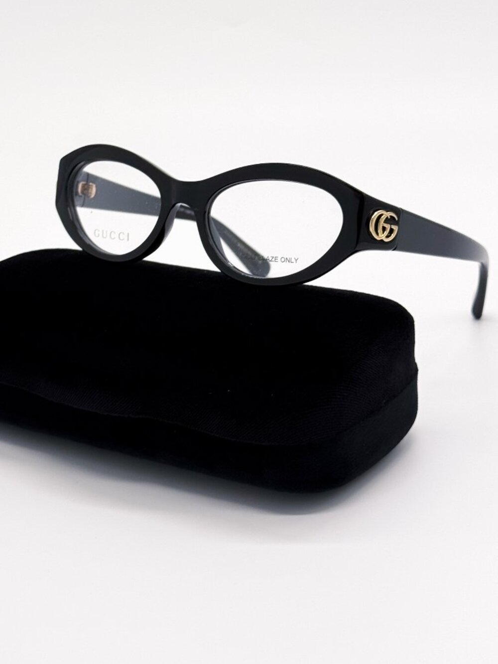 NEW GUCCI EYEGLASSES GG1405O 001 BLACK OVAL GUCCI EYEWEAR
